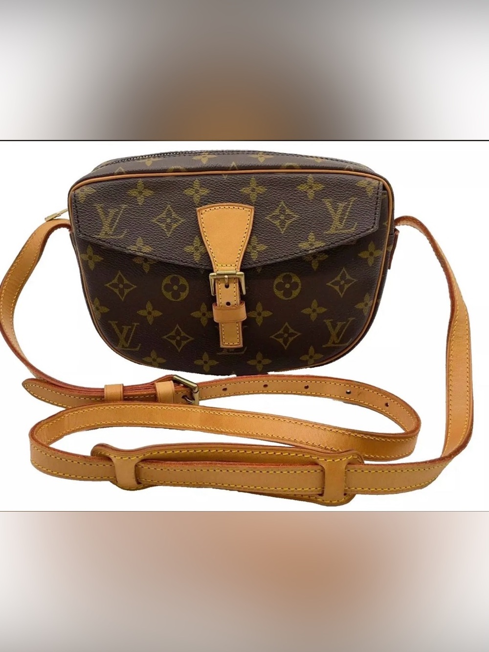 Louis Vuitton Monogram Crossbody Bag in Brown and Tan